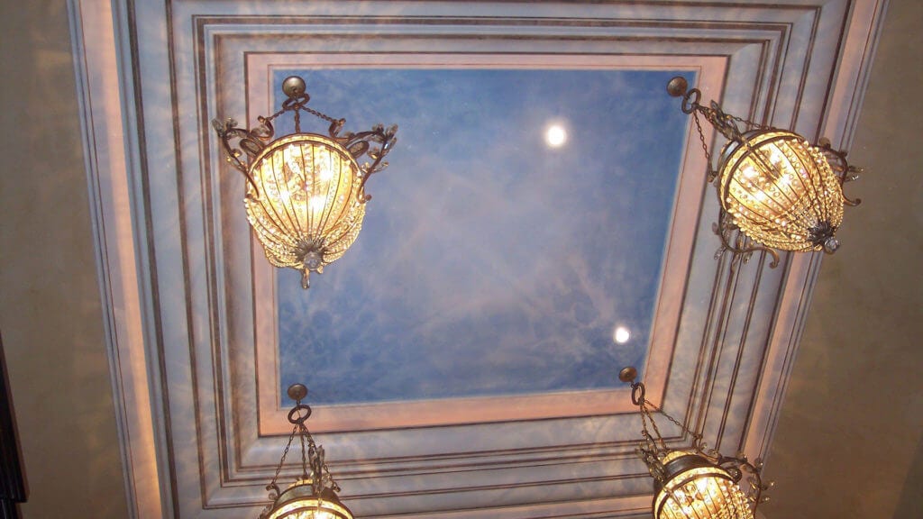 Modern stylish ceiling