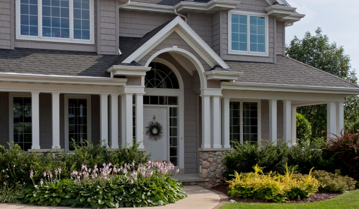 A two-story suburban home