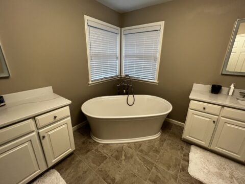 Bathroom Remodel in Cross River, NY: Freestanding Tub Under Windows by Gerety Building & Remodeling, photo 2