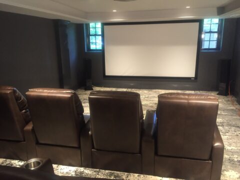 Home Theater in Bedford Hills, NY by Gerety Building & Remodeling, photo 1