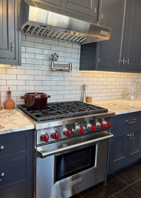 Kitchen Remodel in Greenwich, CT: Navy Inset Cabinets by Gerety Building & Remodeling, photo 1