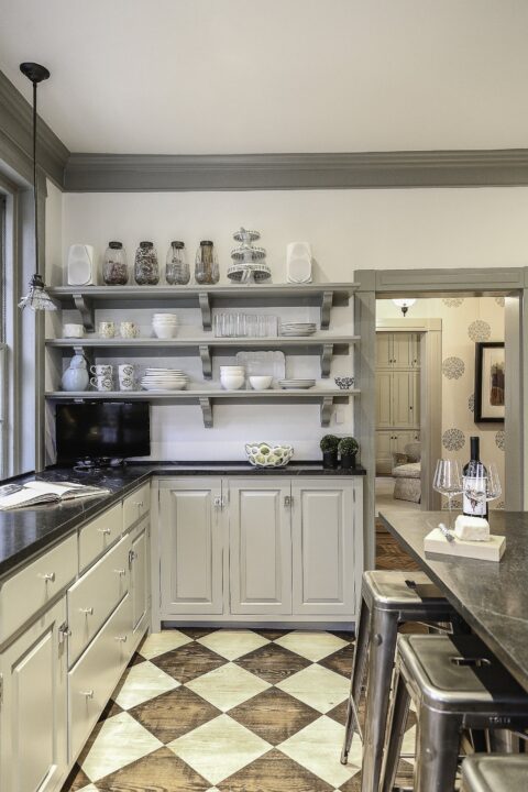 Kitchen Remodel in Pound Ridge, NY: Gray Kitchen and Dining Built-Ins by Gerety Building & Remodeling, photo 2